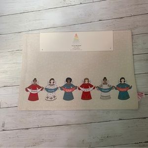 New Isaac Mizrahi New York Easy Care Set of 4 Placemats 13" x 19" Christmas